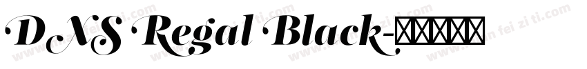 DXS Regal Black字体转换